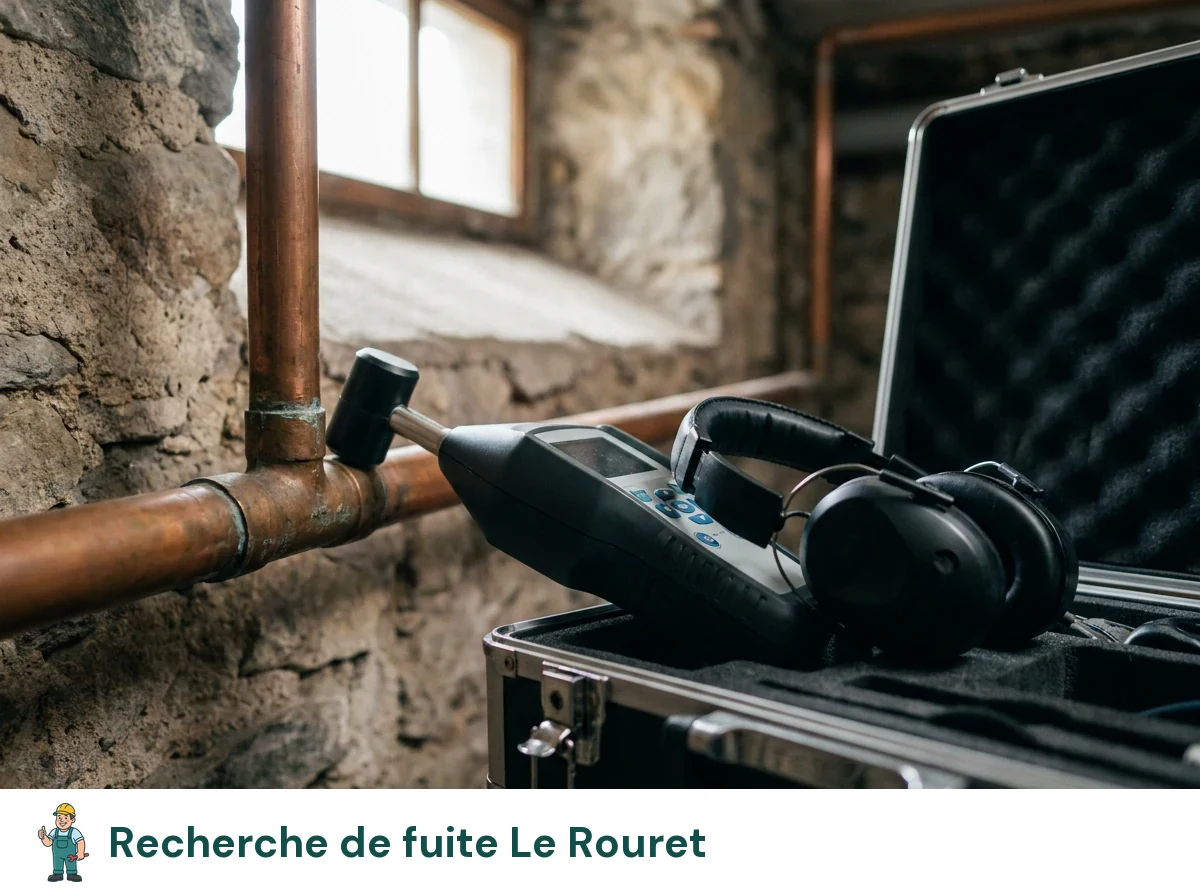 Recherche de fuite à Le Rouret