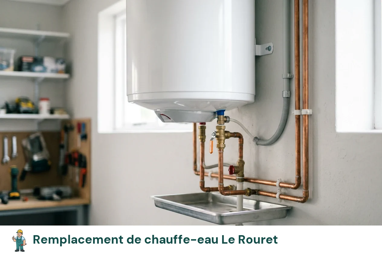 Remplacement de chauffe-eau à Le Rouret