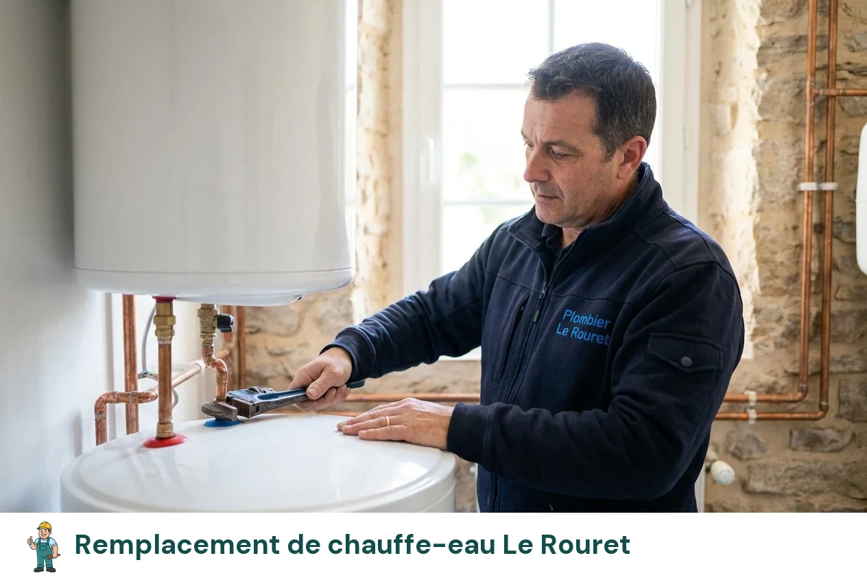 Remplacement de chauffe-eau à Le Rouret