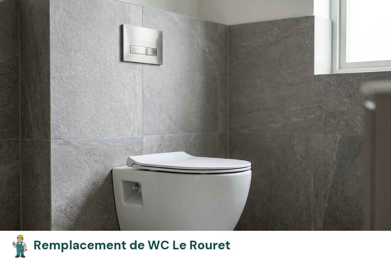 Remplacement de WC à Le Rouret