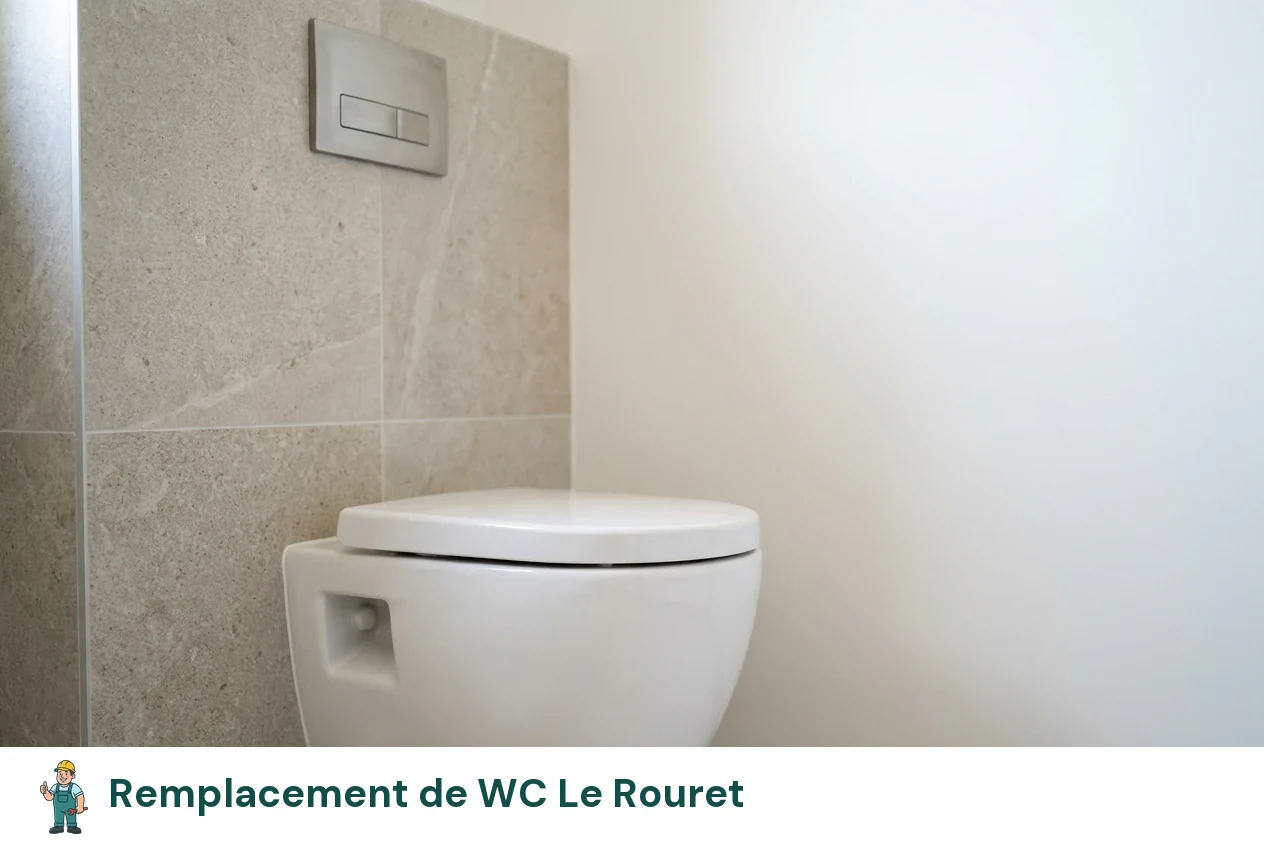 Remplacement de WC à Le Rouret
