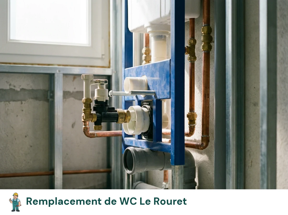 Remplacement de WC à Le Rouret